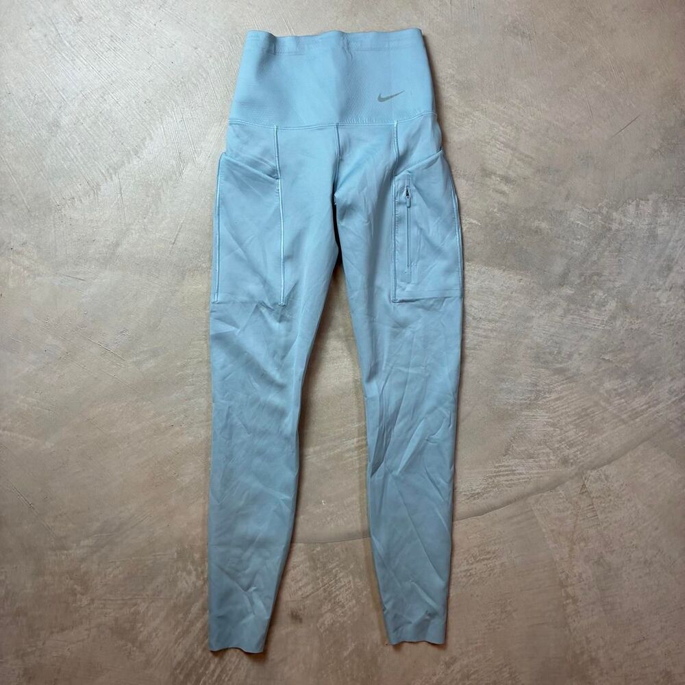 Nike Women's Blue and Grey Leggings